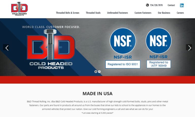 B & D Cold Headed Products